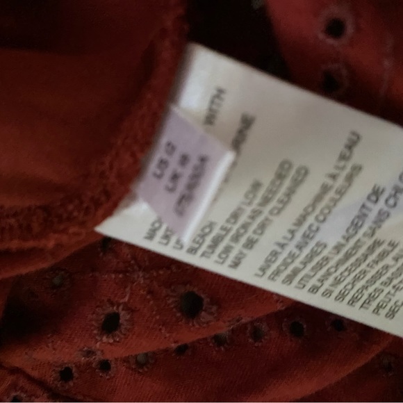 Free People long sleeve coral Jumper size 12 - Picture 3 of 4